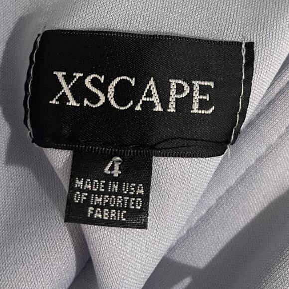 NWT XSCAPE Ruffle Off The Shoulder Gown Size 4 - Picture 5 of 6